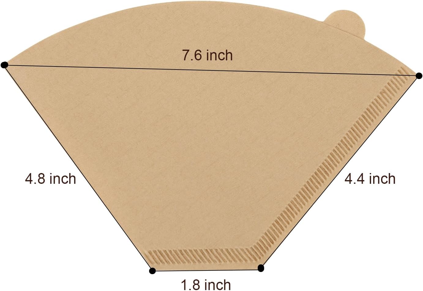 Disposable Coffee Paper Filters for Ninja Dual Brew Coffee Maker,200 Pcs #4 Cone Replacement Filter Compatible with Ninja DualBrew Pro CFP301 CFP201 Coffee Maker