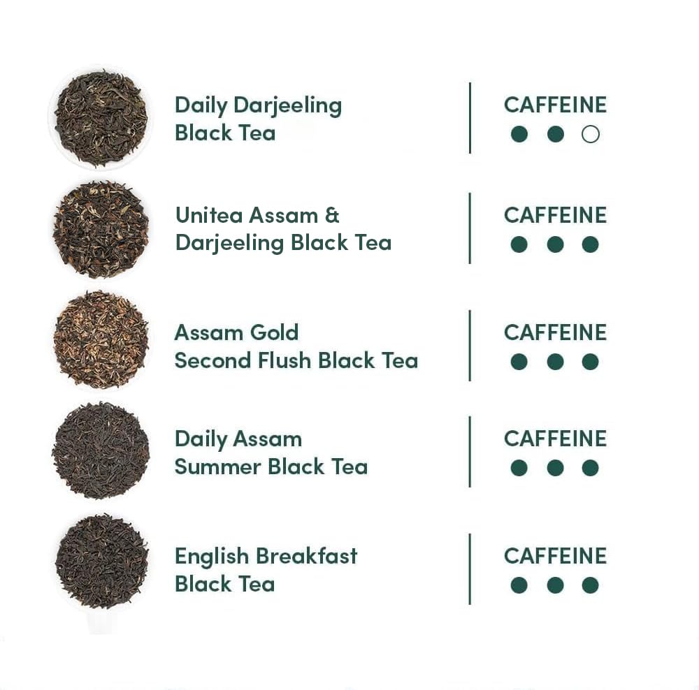 VAHDAM, Assorted Black Tea Loose Leaf Tea Gift Set (10 Flavors) Gift Ideas for Women & Men | Directly Sourced From Assam and Darjeeling | Resealable Ziplock Pouch | Gifts for Him/Her