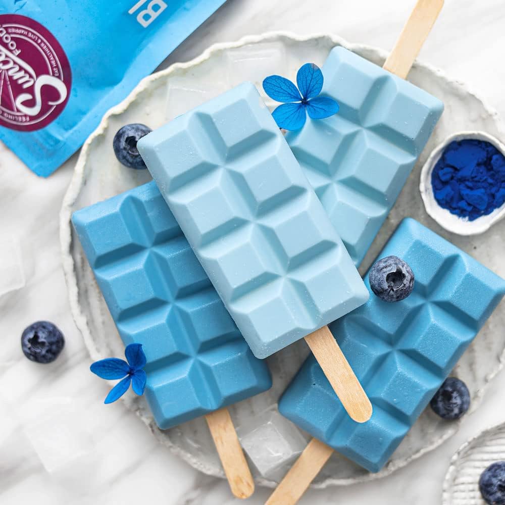 Suncore Foods Organic Aqua Blue Spirulina Powder, 2 oz (1 Bag), Gluten-Free, Non-GMO, Plant-Based, Perfect for Food Coloring, Baking, Drinks, Smoothies, and More