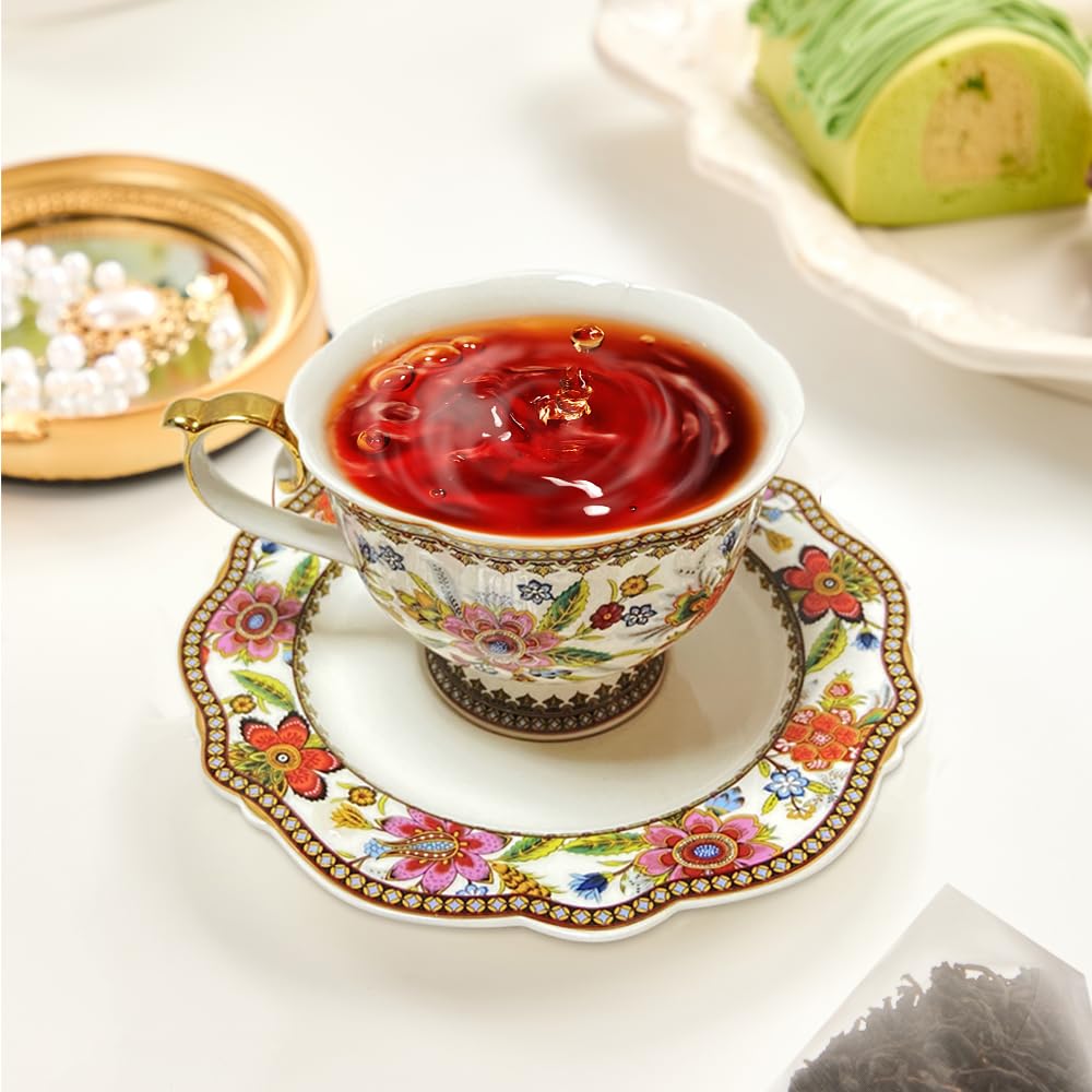 XIEJINJI Premium Puerh Tea - Eco-Conscious Black Tea Bags - Resealable Bag - Fully Fermented Tea Buds with Aged Aroma - Rich & Smooth - 40 * 3.2g