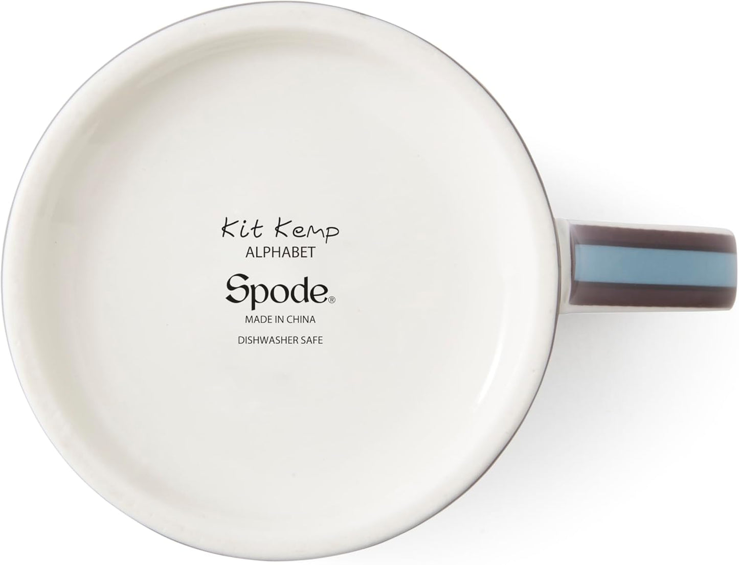 Spode Kit Kemp 12oz Mug, F Initial - Fine China Coffee Cup with Floral Alphabet Design, Custom Letter Mug for Unique Gift Giving - Personalized Kitchen Drinkware, Dishwasher Safe & Stylish