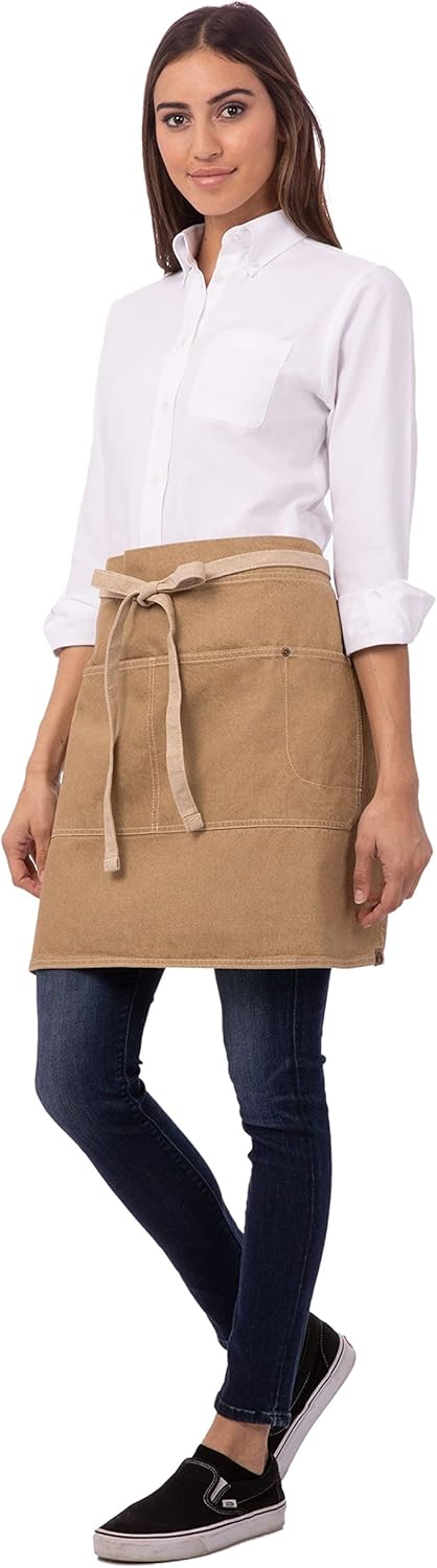 Chef Works Unisex Austin Half Bistro Apron