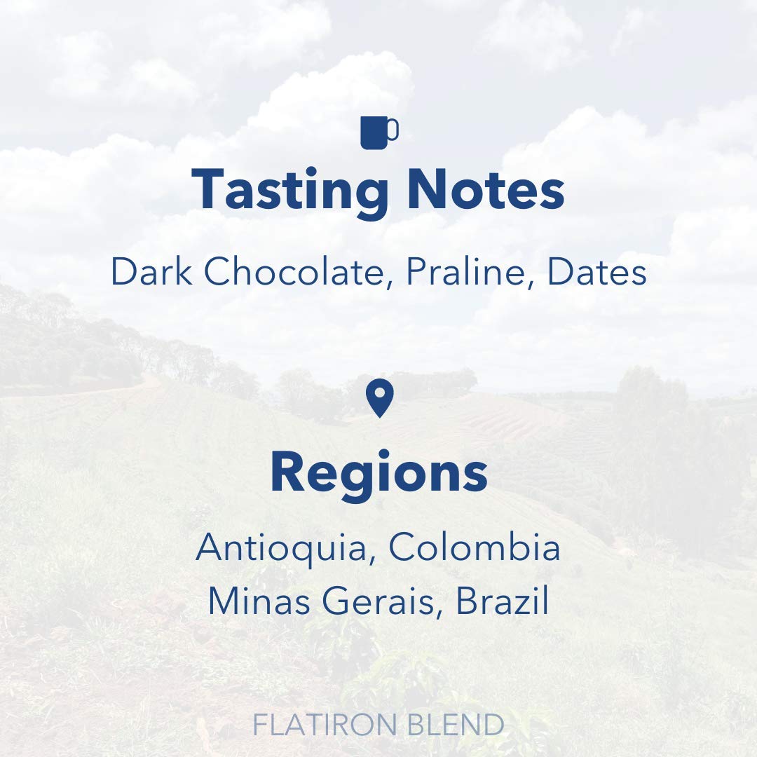 Partners Coffee Roasters, Flatiron Blend, Whole Bean Coffee - 12 Ounce - Medium-Dark Roast