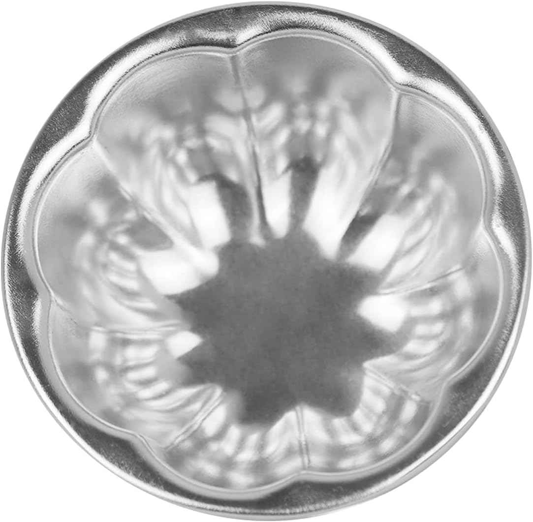 Cup Cake Molds Aluminum for Jello Nonstick Pudding Pan Cupcake Muffin Cups Cake Tartlets Baking Tool (3.5 x1.6inch)