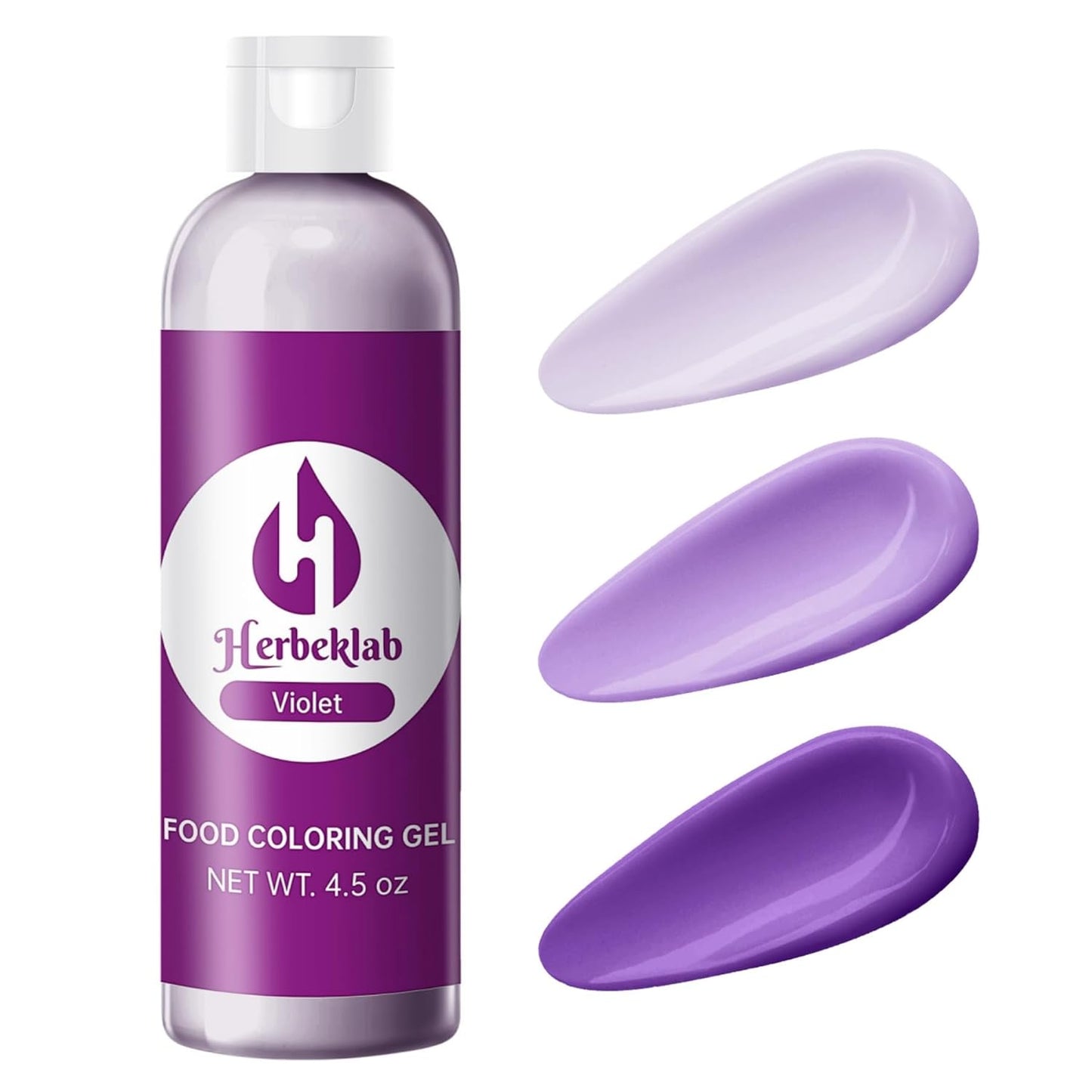 Purple Food Coloring Gel 4.5 oz Professional Grade Purple Food Dye Concentrated Violet Gel Food Coloring for Icing Baking Cake Decorating Cookie Fondant
