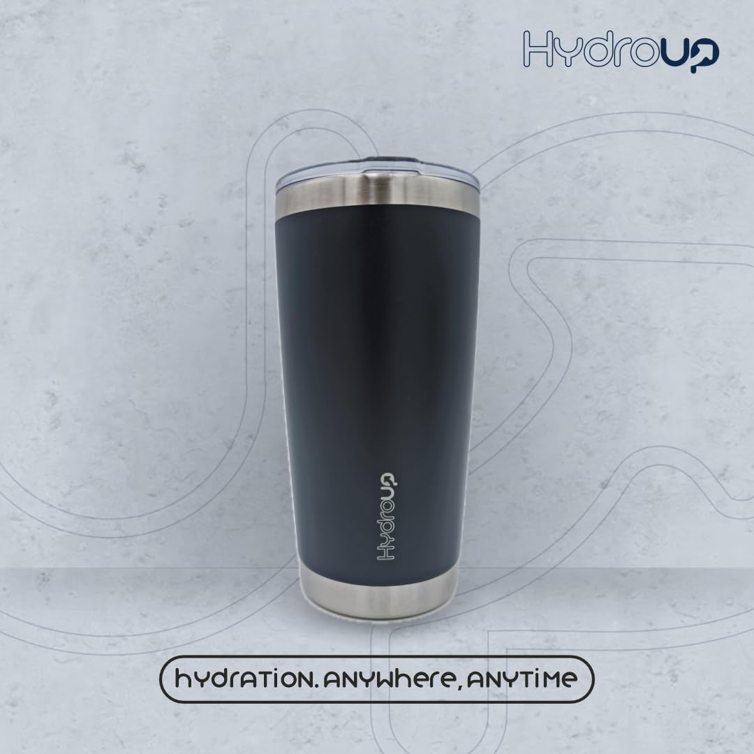 20 oz Tumbler Cup | Stainless Steel Insulated Coffee Mug with Lid | Coffee Travel Mug & Iced Coffee Cup | Leakproof Coffee Tumbler | BPA-Free Insulated Tumblers (Navy)