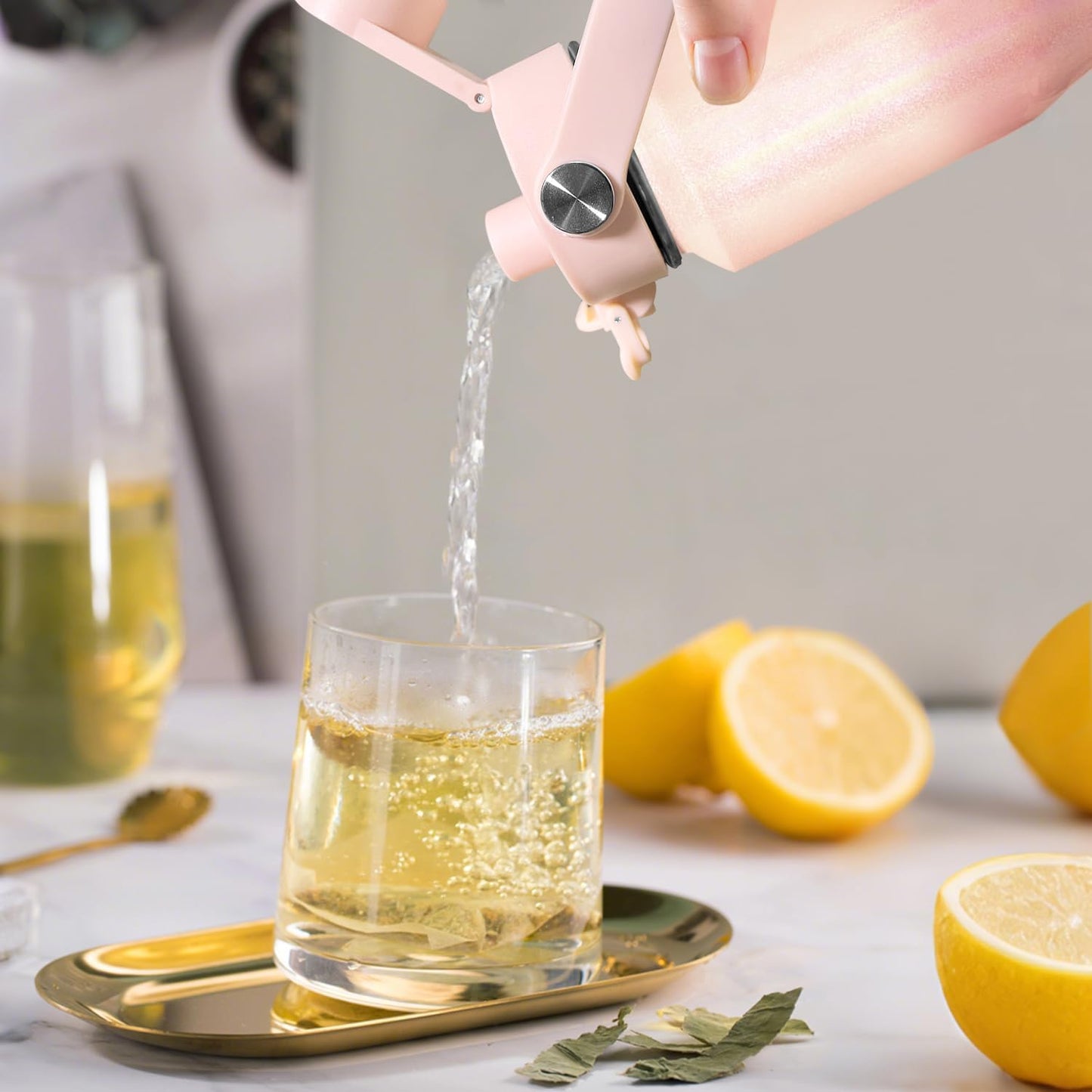 SENDESTAR 40oz Stainless Steel Water Bottle(Cold for 48 Hrs, Hot for 24 Hrs),Double Wall Vacuum Insulated Bottle with Straw Lid, Spout Lid and Flex Cap, Fit in Any Car Cup Holder TXIN-40-Laser G Pink