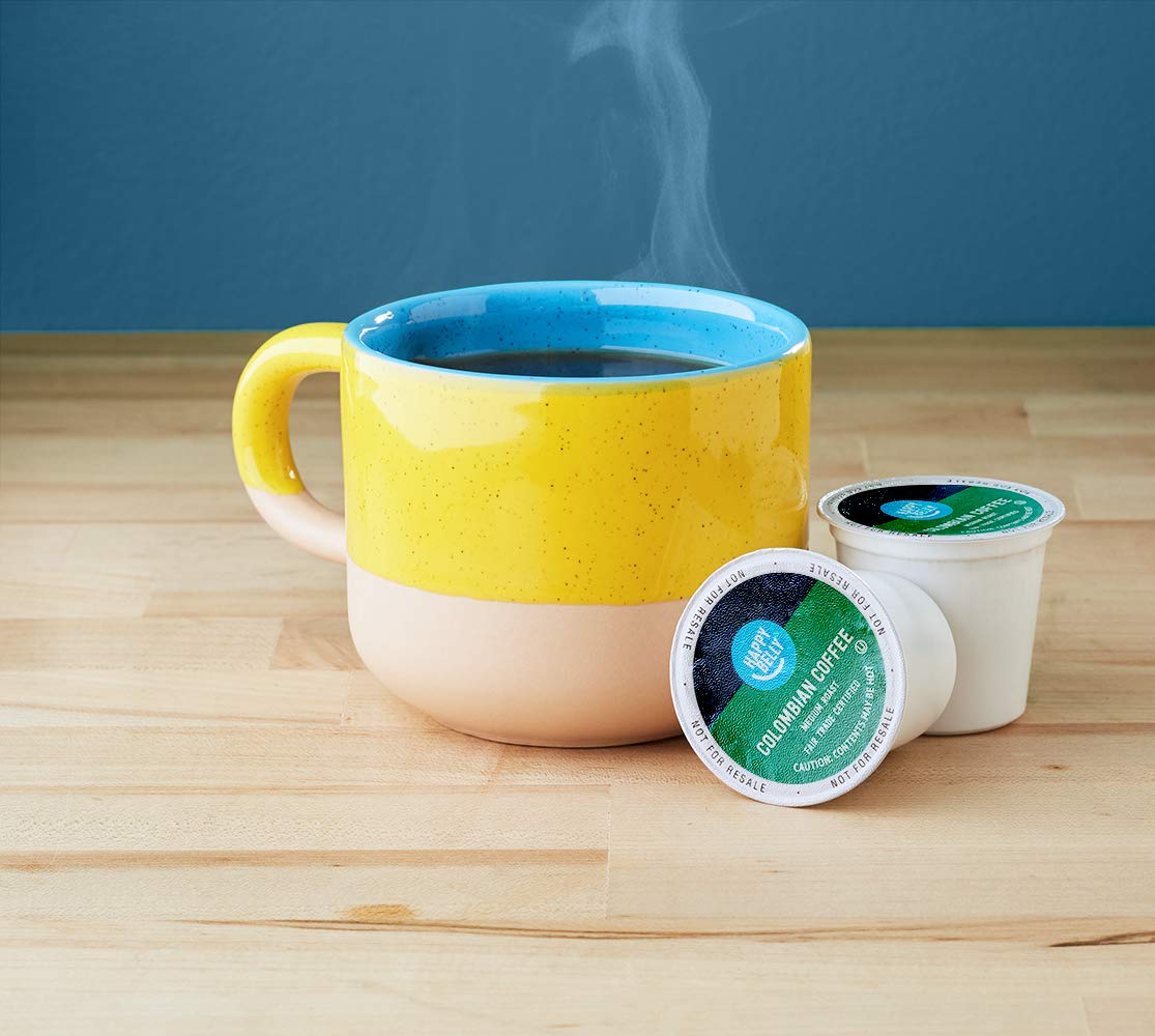 Amazon Brand - Happy Belly Medium Roast Coffee Pods, Colombian, Compatible with Keurig 2.0 K-Cup Brewers, 24 Count (Pack of 2)