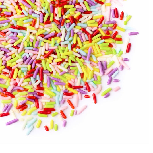 Sweets Indeed Sprinkles, Natural Rainbow Edible Sprinkle Mix, Perfect for Cake Decorations, Baking, Ice Cream, Cookies, Cupcake Topper, 3.95 ounces