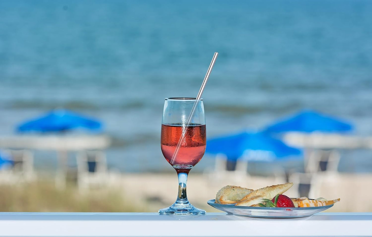 Cocktail Straws Short Stainless Steel Straw 6 Inch, Reusable Metal Small Mini Bar Drinking Straws Set with Cleaner Brush for Cocktails Rock Gin Glass Coffee Mason Jar Tumblers Juice Box, Silver 8 Pcs