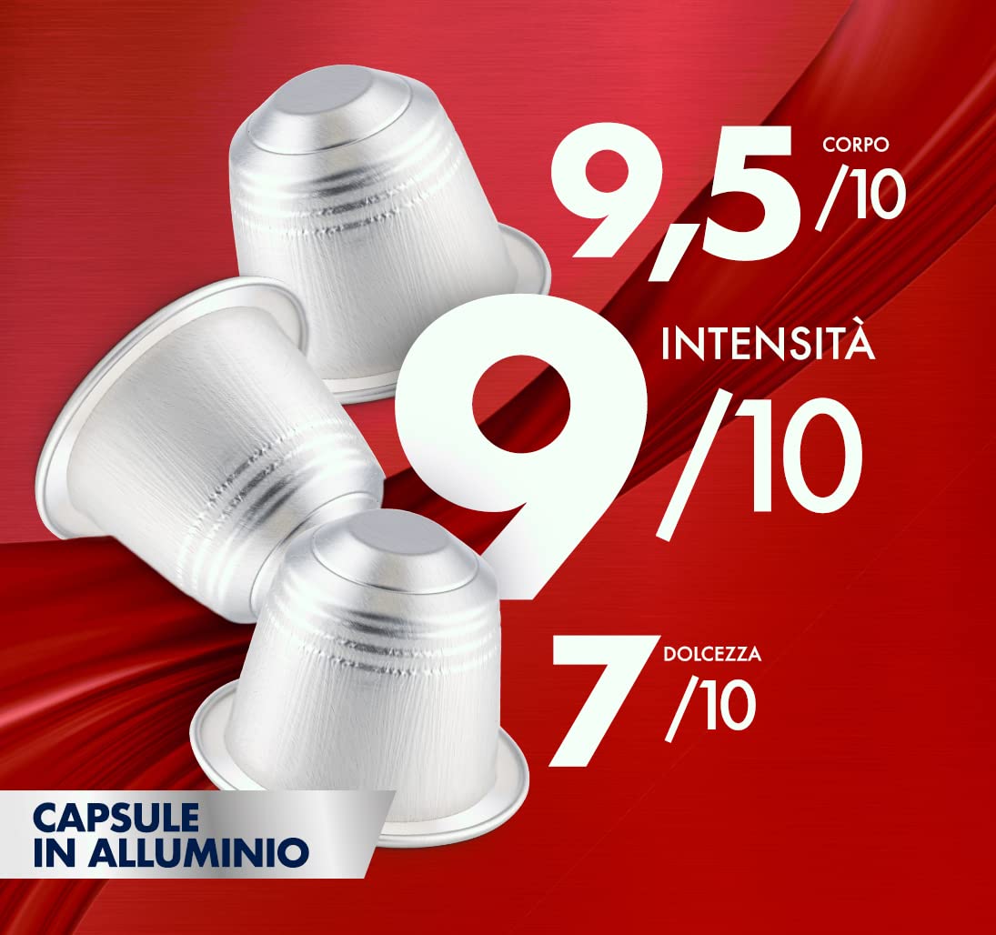 Caffe Borbone Aluminum Coffee Pods Compatible with Nespresso Original Machines, Magica Palermo, Medium Roast, Intense and Full-Bodied, Genuine Italian Coffee - 50 Count