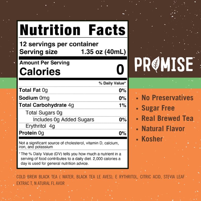 Promise Tea by Java House - Cold-Brewed Tea Concentrate Pods - Ethically Sourced - Mango Black Lightly Sweet Tea - Pack of 48