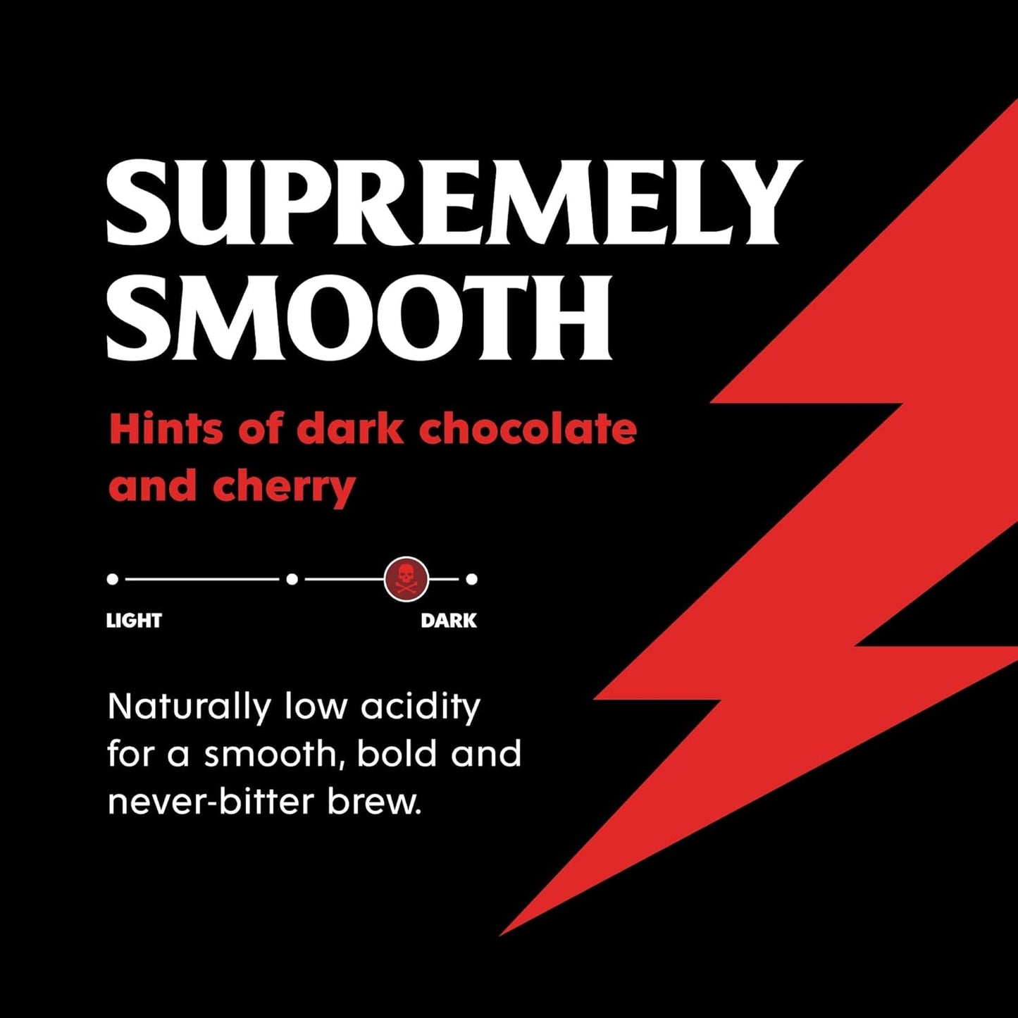 Death Wish Coffee Dark Roast Grounds - Bold Intense Blend of Arabica & Robusta Beans - USDA Organic Ground Coffee - 80 oz.