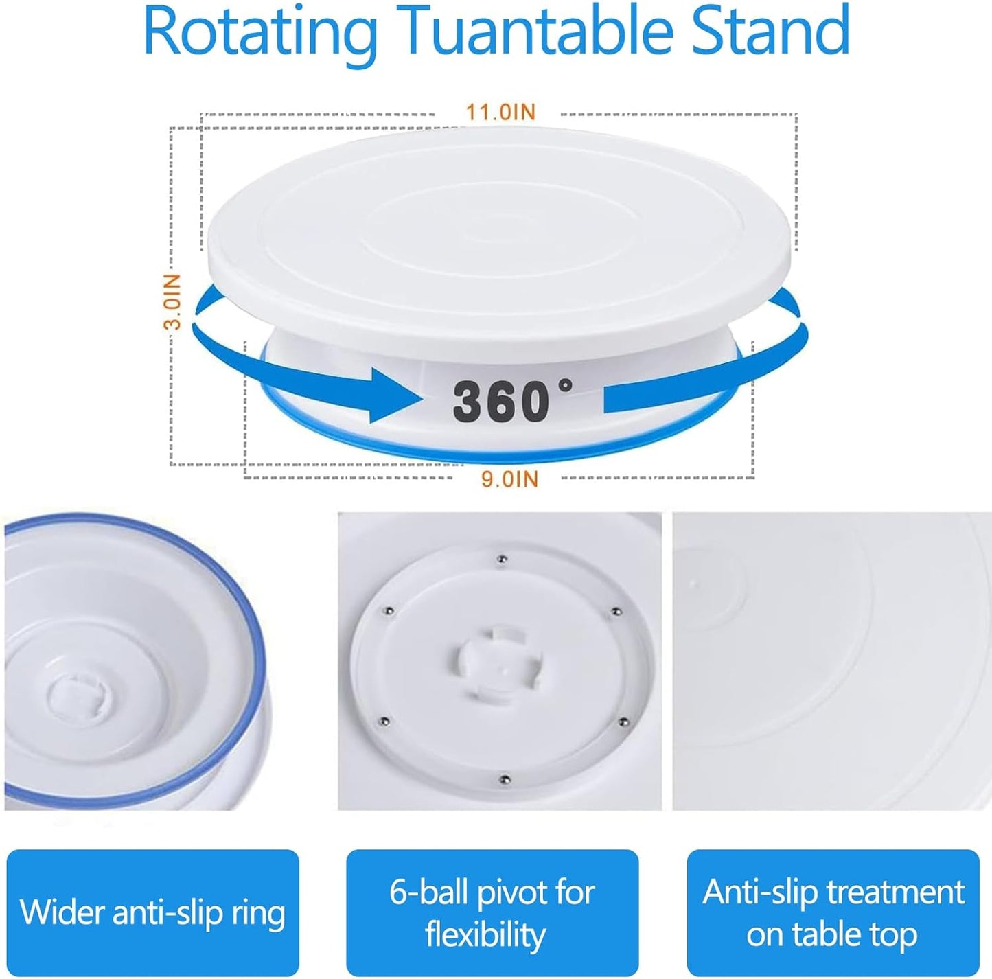268PCS Cake Decorating Kit - Cake Decorating Tools with Cake Turntable, Piping Bags and Tips Set, 2 Icing Spatulas, 3 Cake Scraper, Russian Piping Kit - Baking Supplies for Beginners