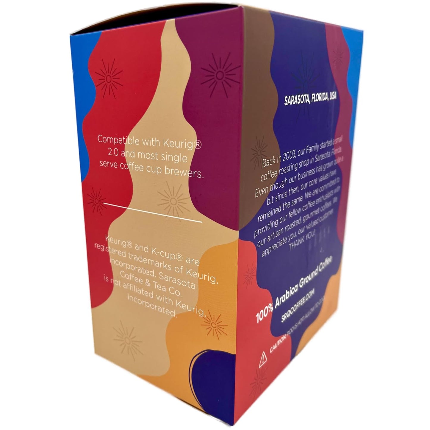 Sarasota K-Cup Coffee Pods | Medium Roast Flavored Coffee | Southern Pecan Crunch | Single Serve for Keurig Brewers | Gourmet, Low Acid, Mold Free | 24 Count