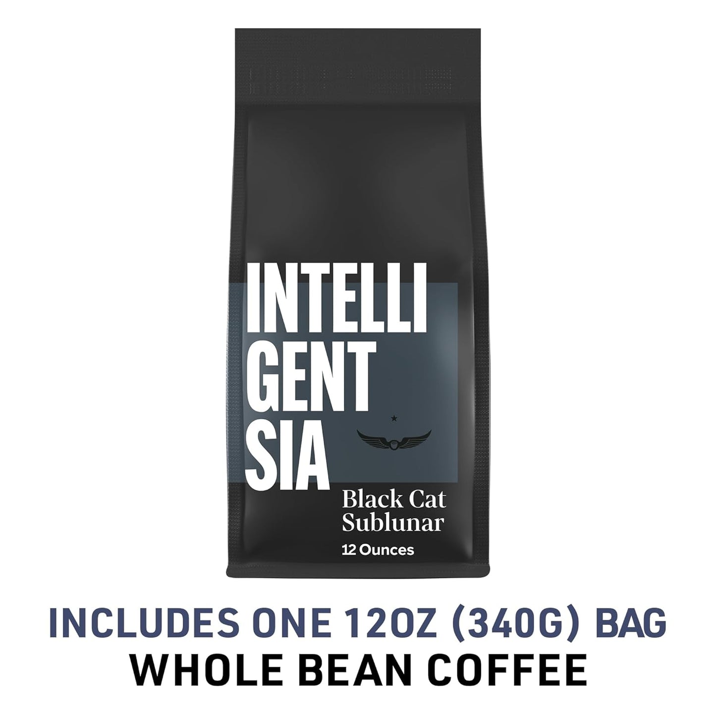 Intelligentsia Coffee, Dark Roast Whole Bean Coffee - Black Cat Sublunar Espresso 12 Ounce Bag