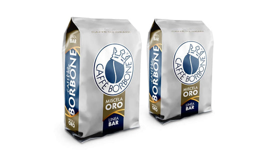 Caffe Borbone Whole Bean Coffee, Medium-Dark Roast, Gold Blend, Authentic Italian Coffee, 2.2 lb Bag (Pack of 2)