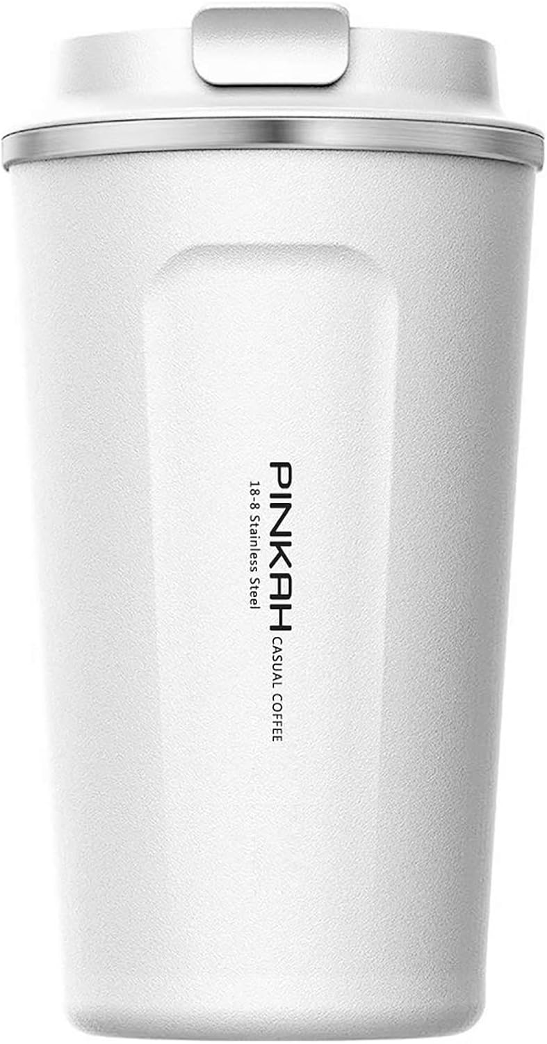 17OZ Vacuum Casual Travel Coffee Mug for Hot/Cold Coffee, Double Walled Stainless Steel Insulated Coffee Tumbler, Thermal Coffee Cup for Home Office