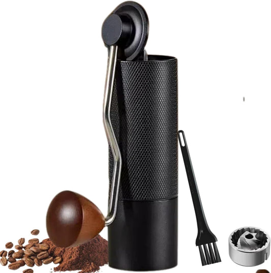 Manual Coffee Grinder Hand Adjustable Burr Conical Stainless Steel Grinder Portable Mill Faster Grinding for Espresso Pourover Frenchpress Moka Americano for Office Home Traveling Camping
