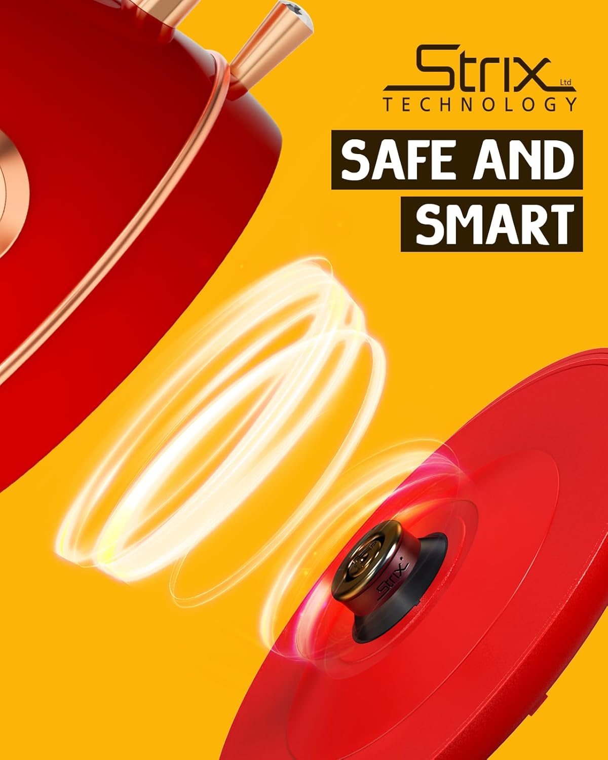 Hazel Quinn Retro Electric Kettle - 1.7 Liters / 57.5 Ounces Tea Kettle with Thermometer, All Stainless Steel, Fast Boiling 1200 W, BPA-free, Cordless, Rotational Base, Automatic Shut Off - Ruby Red