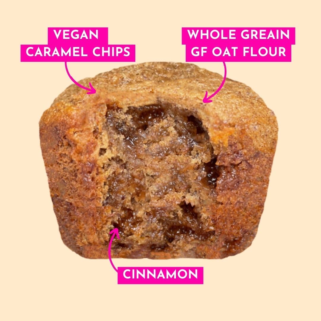 GoNanas Salted Caramel Oat Flour Banana Bread Mix, Suitable for Plant Based Vegan Diets, Gluten Free Dairy Free Snacks, Healthy Snacks For Adults, Muffin Mix, Nut Free, Cupcakes Dessert, NON-GMO, 3pk