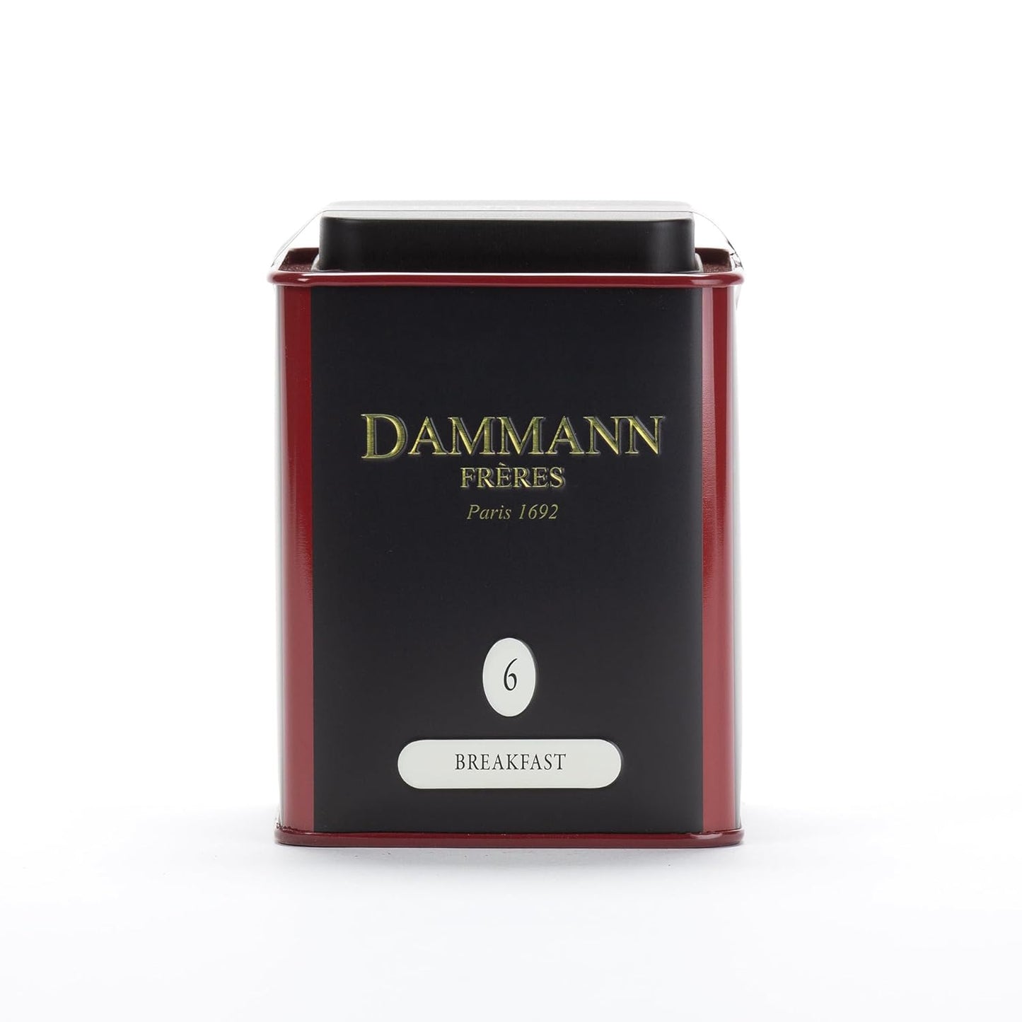 Dammann Freres Loose Leaf, Breakfast, Premium Gourmet French Black Tea, 3.52 Ounce Tin