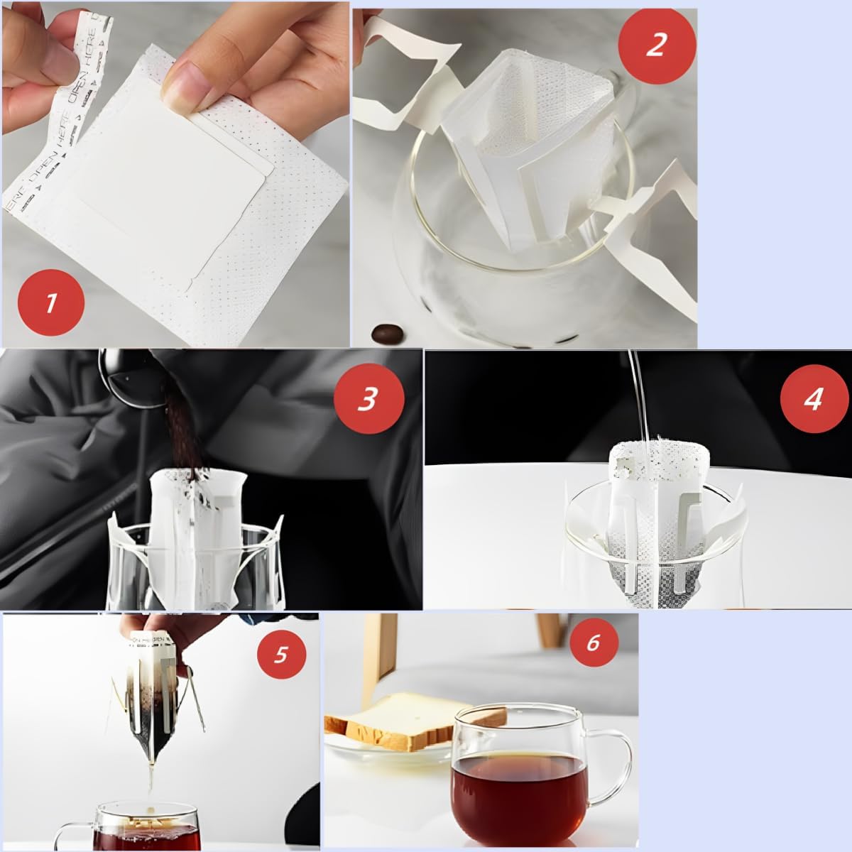 Coffee Filter Bag，Coffee Tea Bag，Drip Bag Coffee ，Suitable for Single Cup, Office, and Outdoor Use With Ease(100)