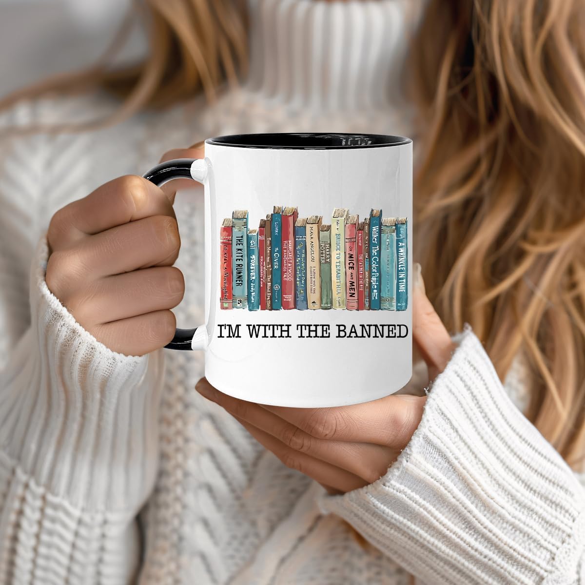 Gifts For Book Lovers, Book Lovers Gifts For Women, Book Themed Gifts for Teacher, Librarian Mug for Women, Christmas Gifts for Book Lovers Bookworm, Book Accessories, 11oz Coffee Mug