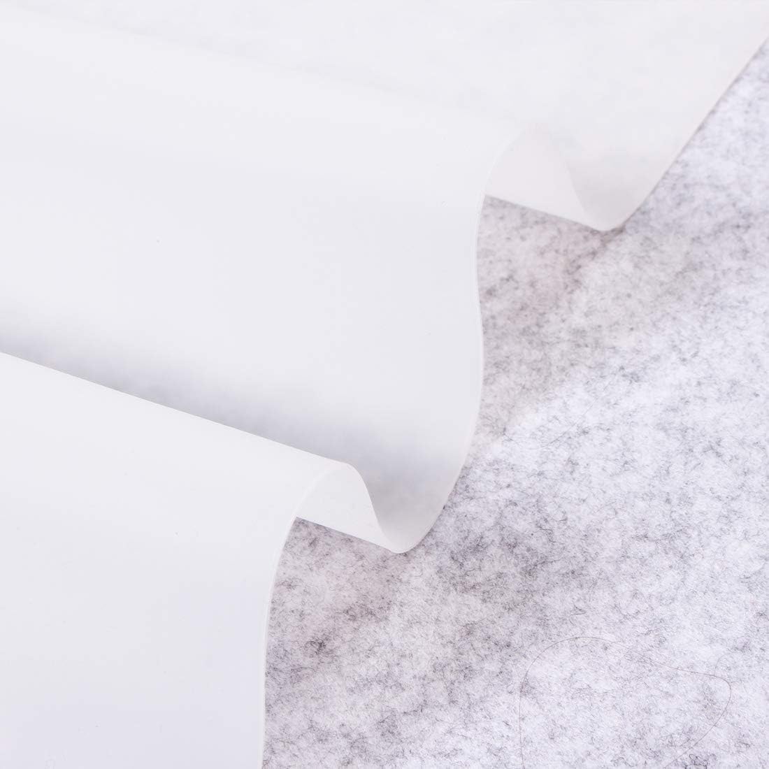 Extra Large Mulitpurpose Silicone Placemat,Countertop Protector, Kitchen Counter Mat, Table Mat, Heat Resistant, Washable, Non Slip ...… (Translucent -2PCS, 23.6X 15.8inch)