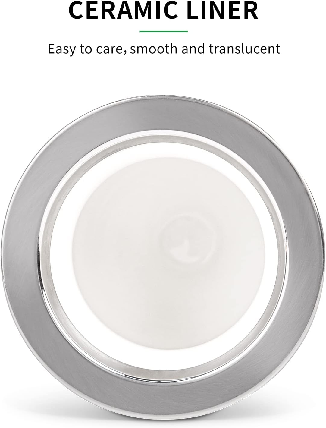 Ceramic Liner Yerba Mate Cup Argentina Gourd with Mate Bombilla Straw, Cleaning Brush (Black)