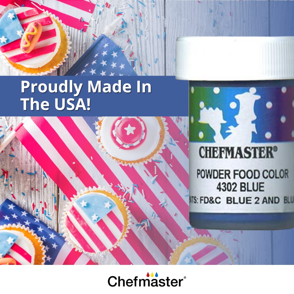 Chefmaster Green Dry Powder Candy Color | Vibrant Shades | Chocolate, Macarons, Fondant | Decorating | Professional-Grade Dye | Easy-to-Use | Manufactured in USA | 3 grams