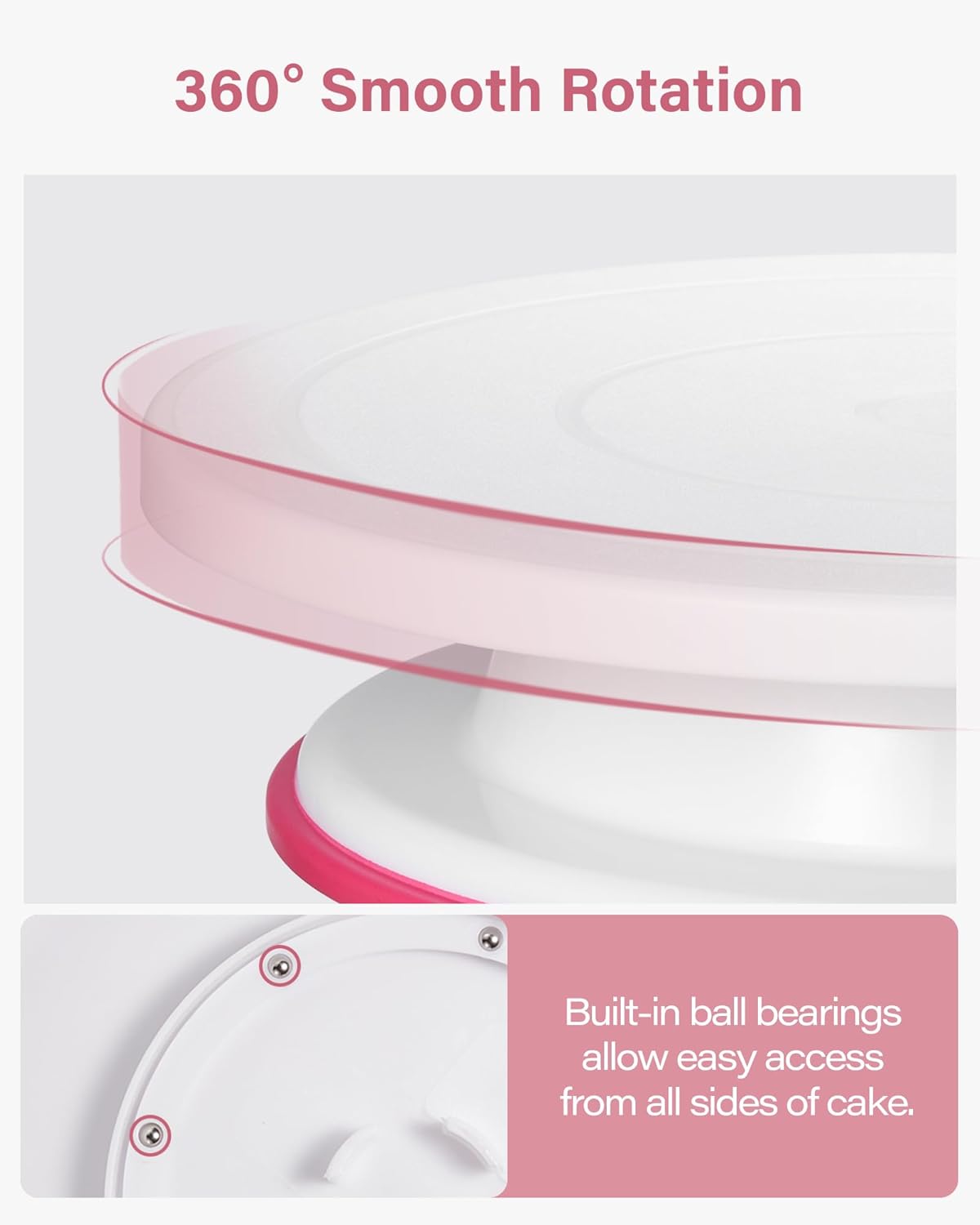 Kootek 230PCs Cake Decorating Kits, Baking Supplies Tools with Cake Stand Turntable, Piping Bags and Tips, Cake Leveler, Frosting Icing Spatulas & More Accessories for Cake Cupcake Decorations