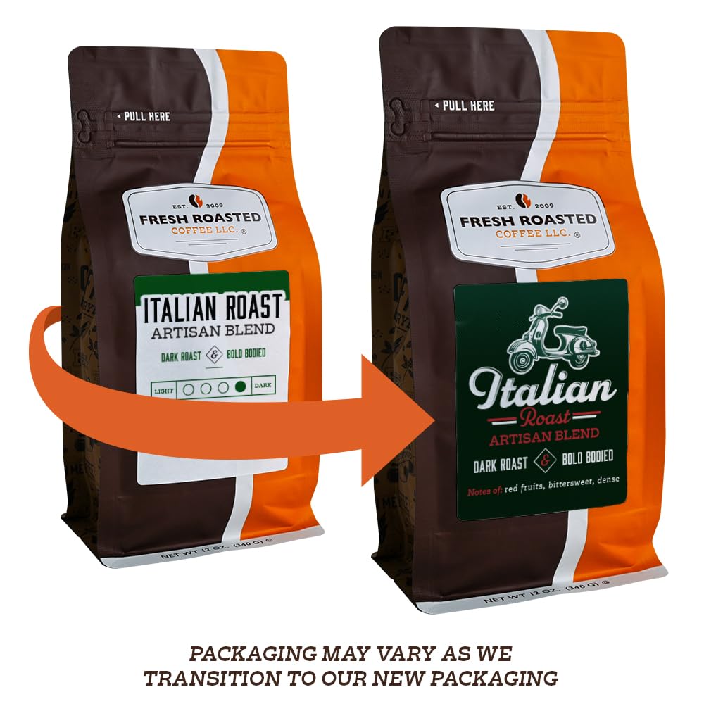 Fresh Roasted Coffee, Italian Roast, 2 lb (32 oz), Dark, Kosher, Ground