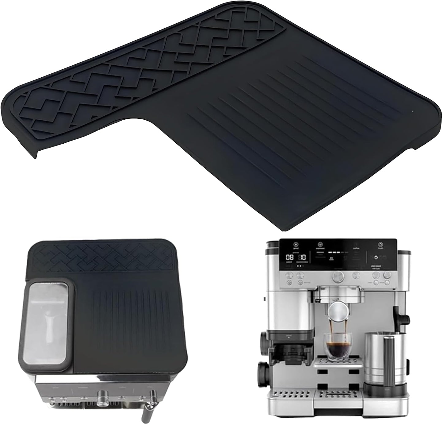 Top Mat Compatible with Ninja Luxe Espresso Coffee Machine Es601, Food Grade Silicone Coffee Mat, Ninja Luxe Espresso Machine Mat Accessories