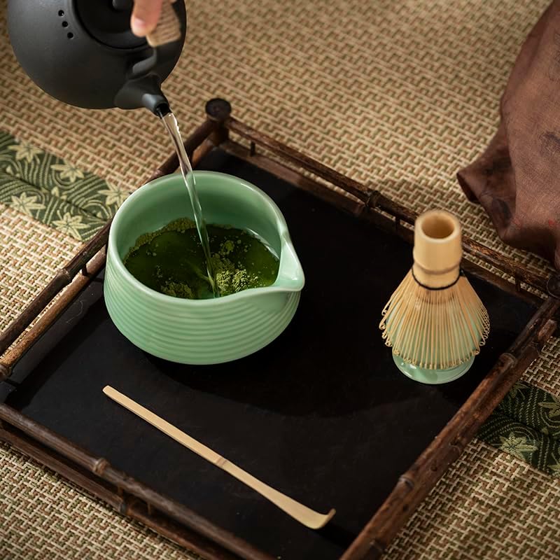 Matcha Whisk Set With Matcha Bowl, Matcha Whisk Holder Matcha Bamboo Whisk, Scoop, Unique Gifts For Women Men Girl Friend Home Kitchen Decor Gifts For Tea Enthusiasts Christmas,Birthday