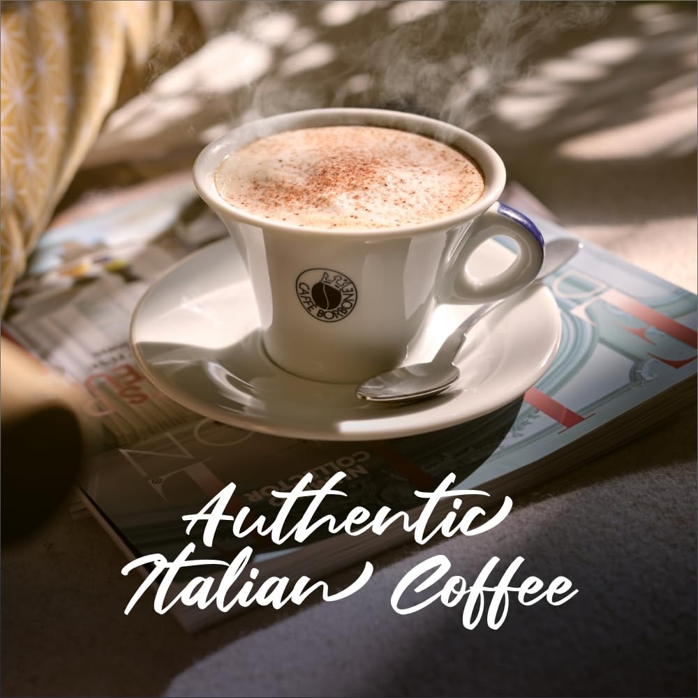 Caffè Borbone Whole Bean Coffee, Crema Classica, Medium Roast, Arabica and Robusta Blend - Roasted and Freshly Packaged in Italy - 2.2 Pound Bag (pack of 6)