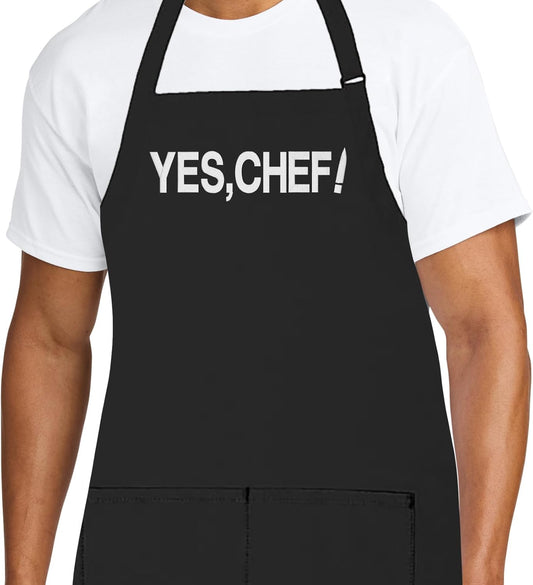 Personalized Chef Apron for Men, Custom Embroidered Design, Professional Kitchen Cooking BBQ Grilling for Dad, Decorated in USA
