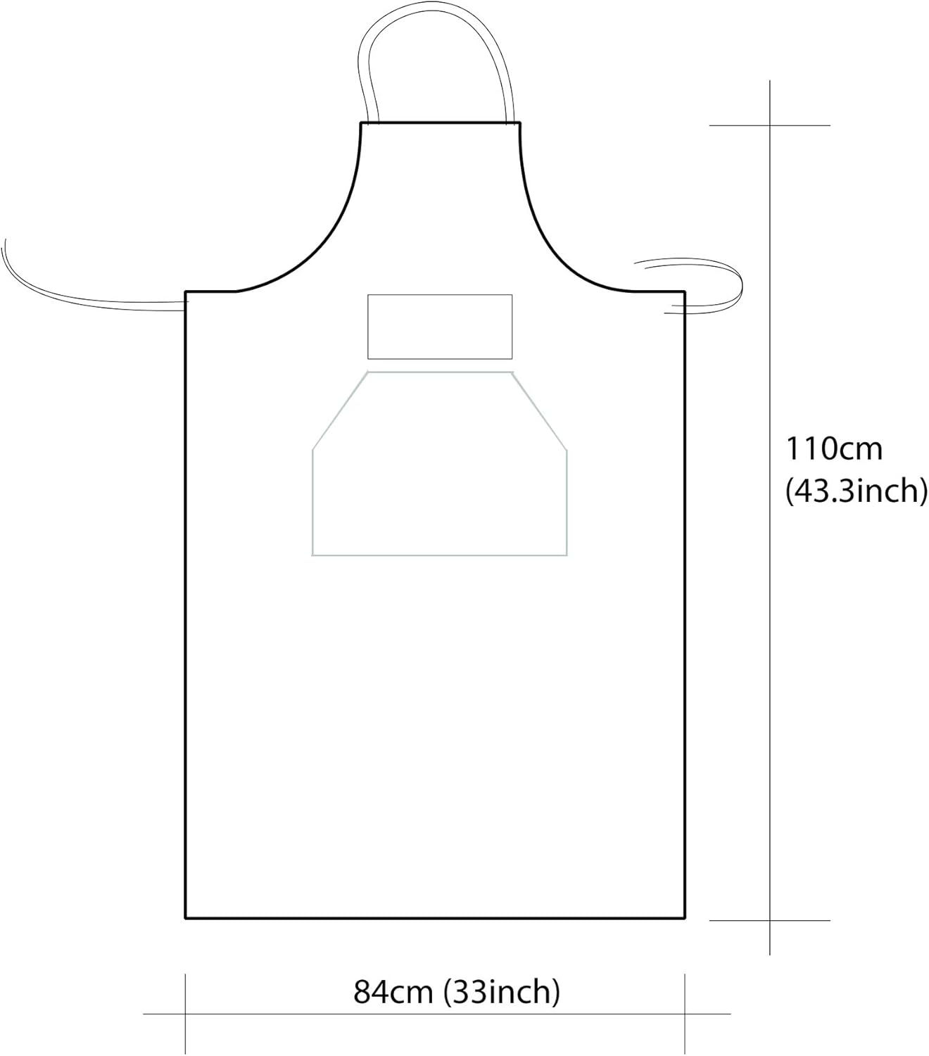 Artist apron/Long apron (Vandyke Brown)