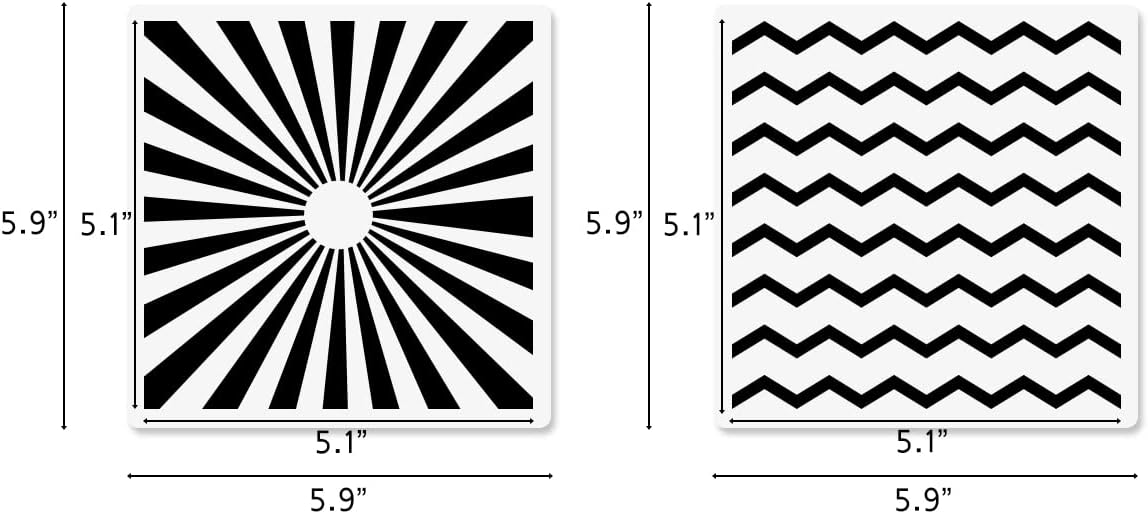 Cookie Stencils for Royal Icing Cookies Sugar Cookie, 16 Pcs 6x6in Reusable Plastic Biscuit Cake Stencils with Checkered Star Heart Dog Paw Shapes for Airbrush Baking Craft Drawing DIY Art Decor