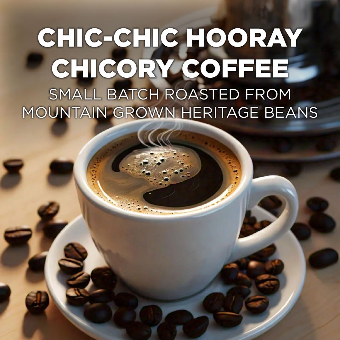 Maud's Chicory Flavored Coffee Pods, 36 ct, Dark Roast Flavored Coffee in Recyclable Single Serve Pods – 100% Arabica Beans, Compatible with Keurig K Cups Maker