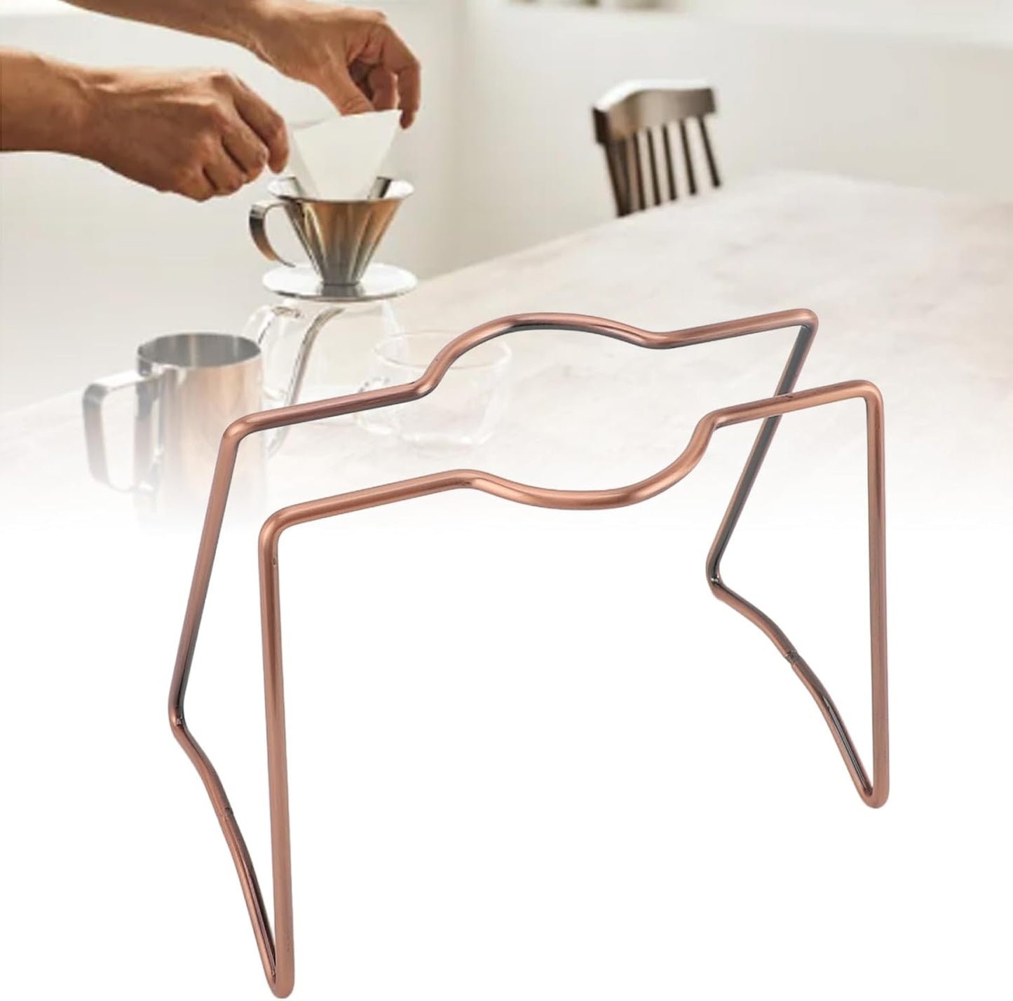 Pour Over Coffee Dripper Stand, Metal Pour Over Coffee Station Coffee Filter Holder Coffee Maker Stand for Coffee Drink Maker