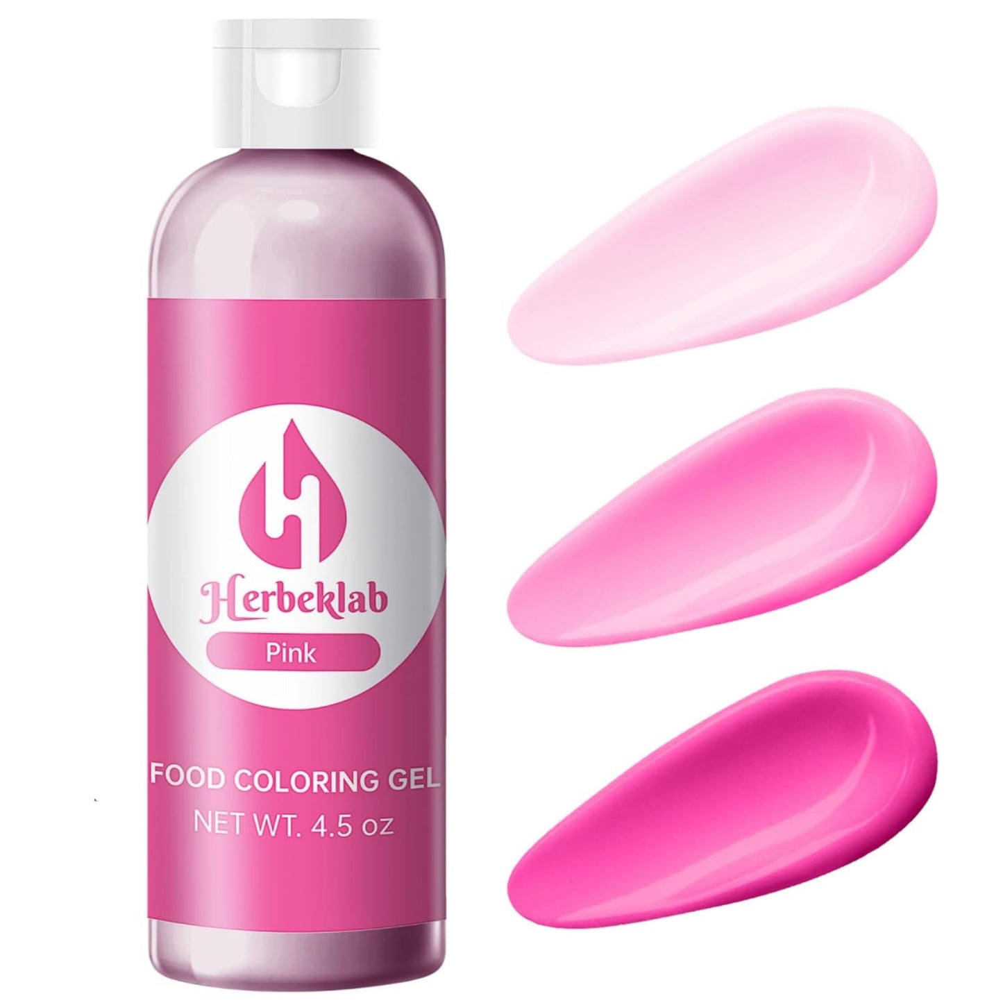 Pink Gel Food Coloring 4.5 oz Professional Grade Pink Food Dye Concentrated Gel Food Coloring for Icing Baking Cake Decorating Cookie Fondant Slime Easter Egg