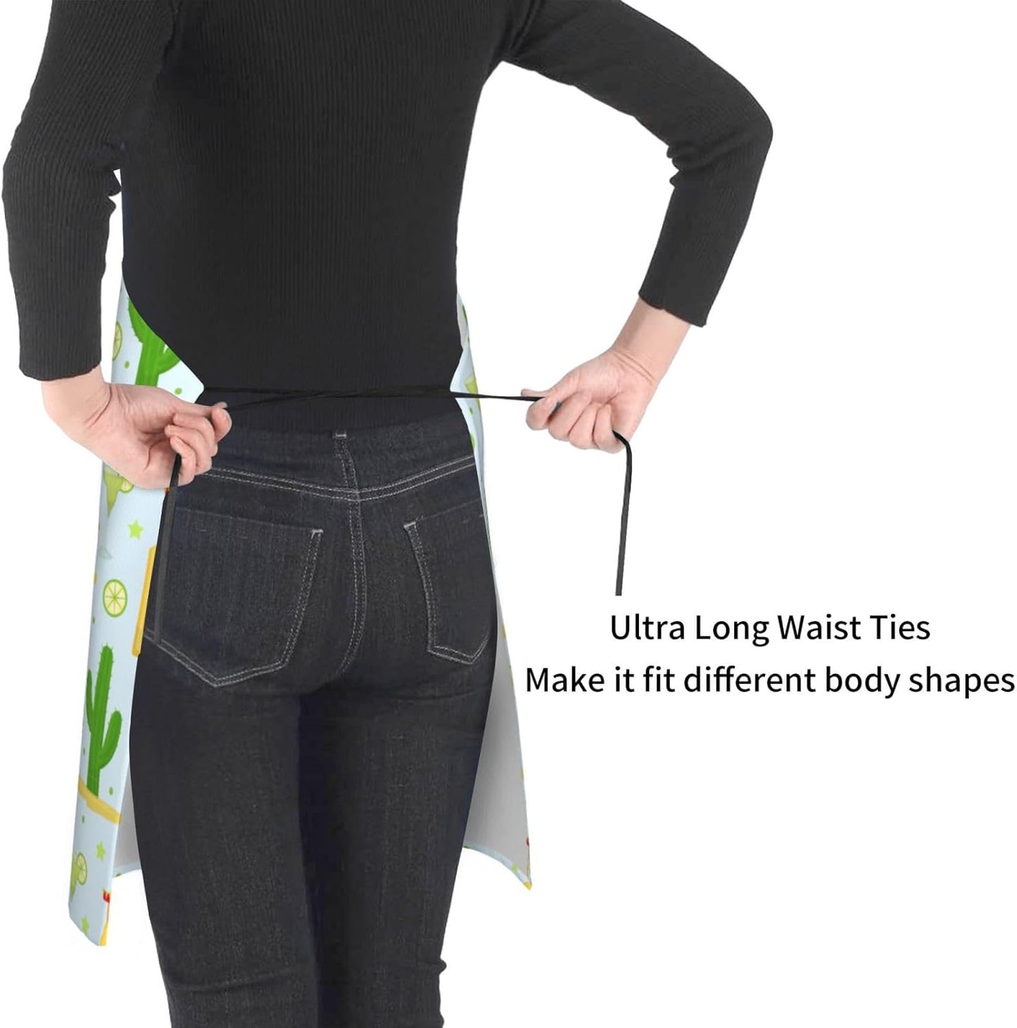 Flamingo Apron Baking Aprons Novelty Cooking Chef Gift Bbq Grilling With 2 Pockets Kitchen Apron