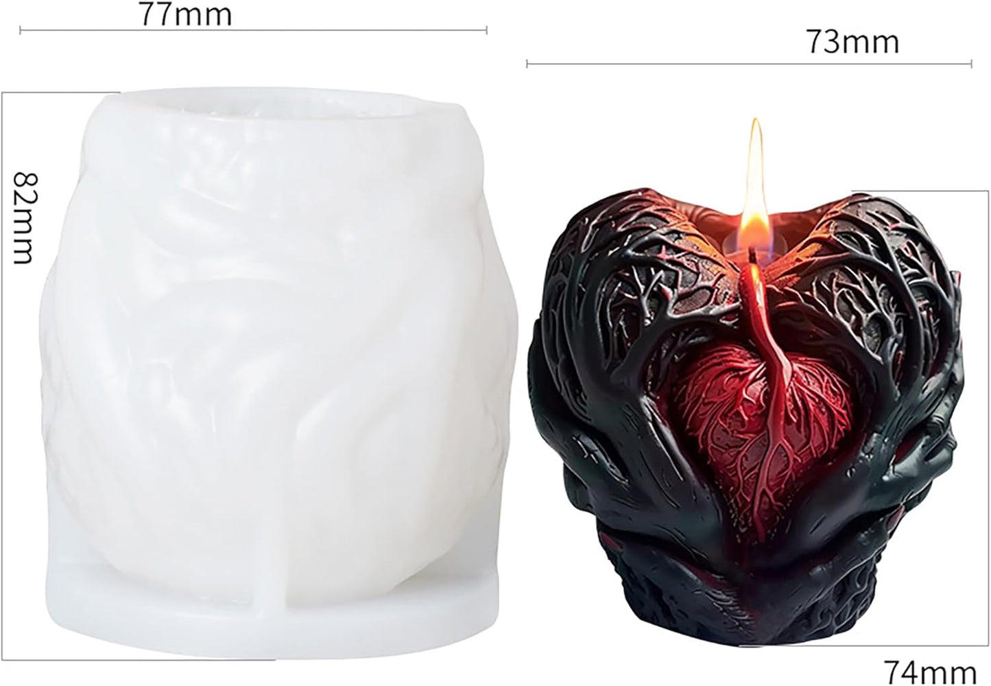 Skull Claw Hand Jewelry Resin Casting Mold for Resin, Soap, Candle Making - Craft Supplies