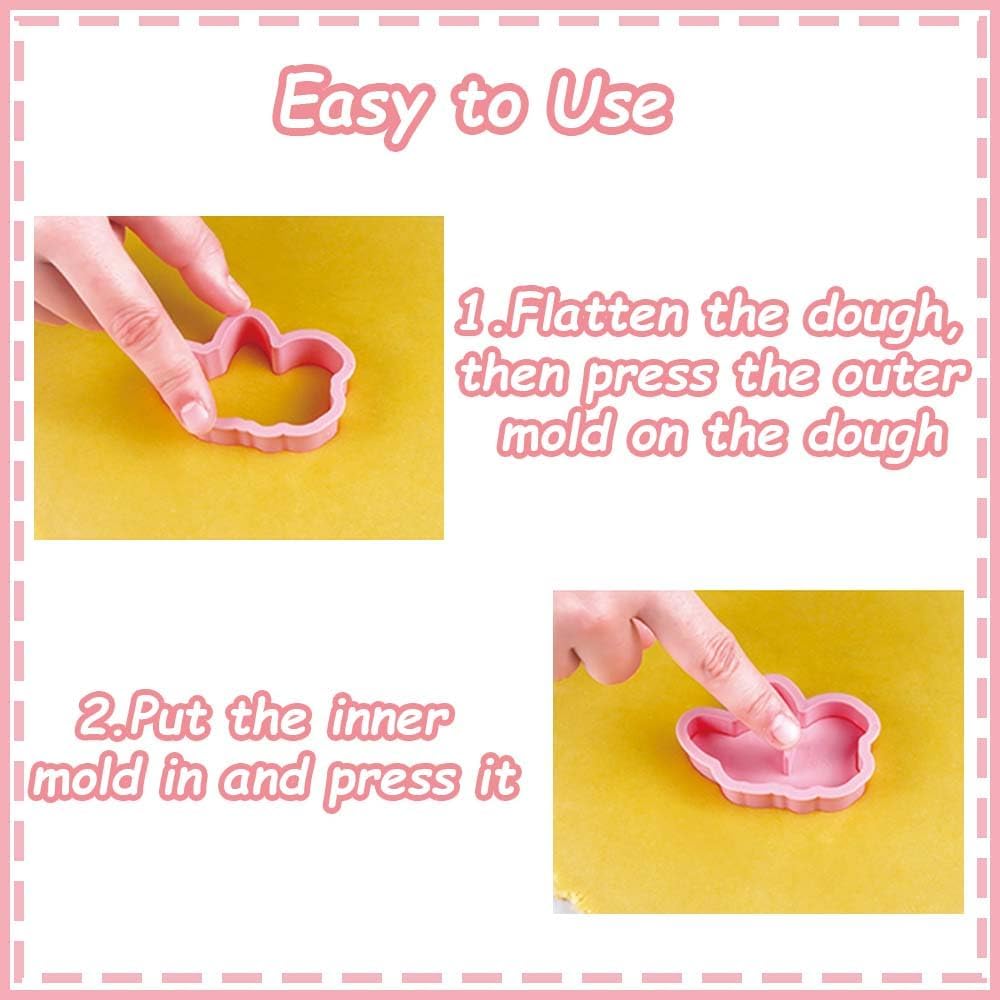 8 Corgi Dog Cookie Cutters Set, 3D Puppy Cookie Stamps, Cupcake Pancake Apple Pie Pastry Biscuit Molds, Cookie Baking Molds for Dog Party Decorations (Corgi)