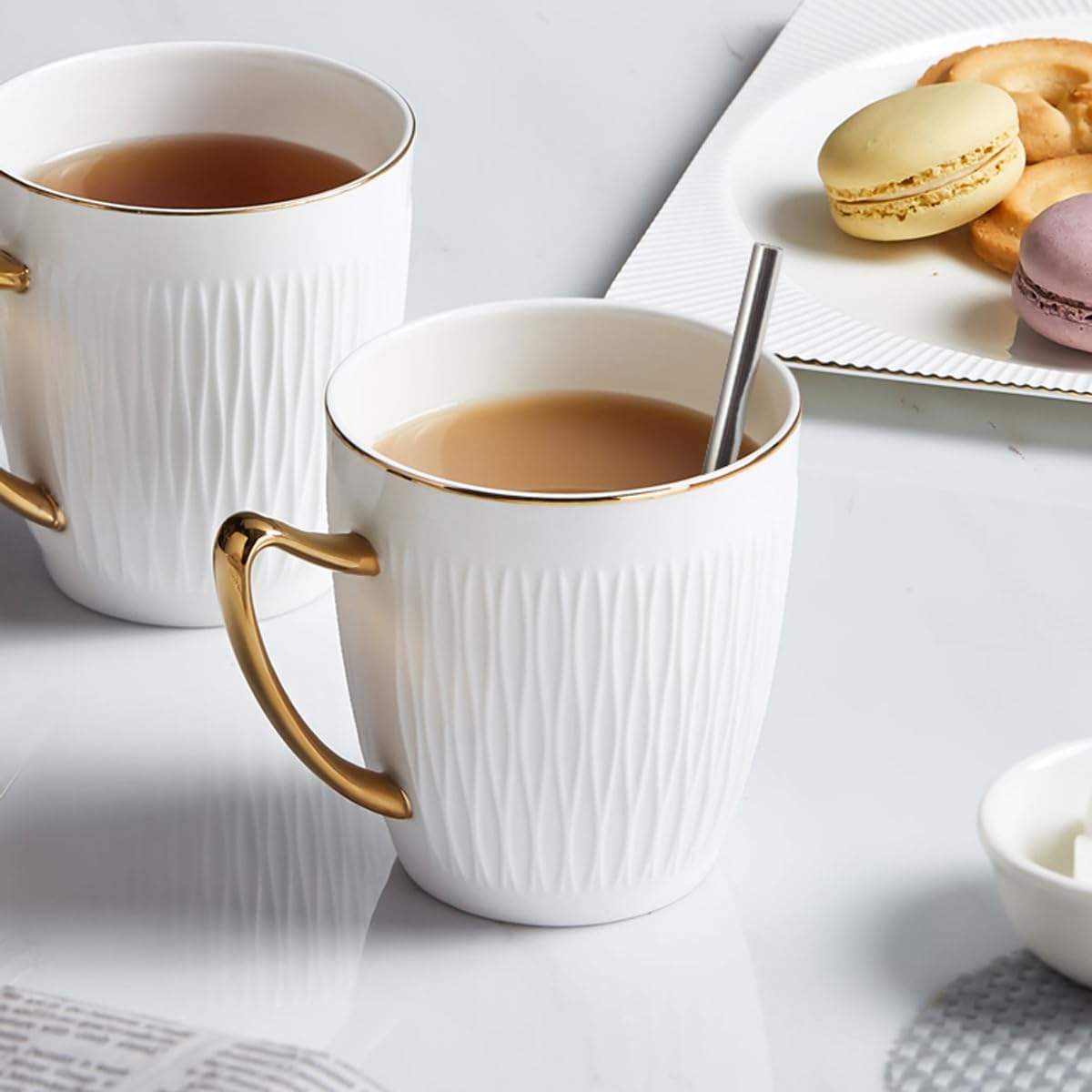 16 Pack 5 Inch Extra Short Metal Coffee Stir Straws, Reusable Stainless Steel Coffee Stirrer, Mini Bar Cocktail Straws with Cleaning Brush for Coffee Mugs, Small Glasses or Cups