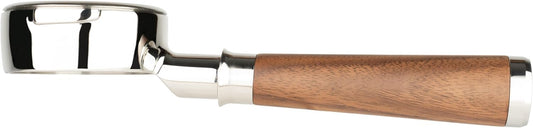 LILQ 58mm Bottomless Naked 2 Ears Portafilter Compatible with E61 Grouphead Machines– Includes 18–20g Basket (WalnutFusionV4, 58mm For E61)