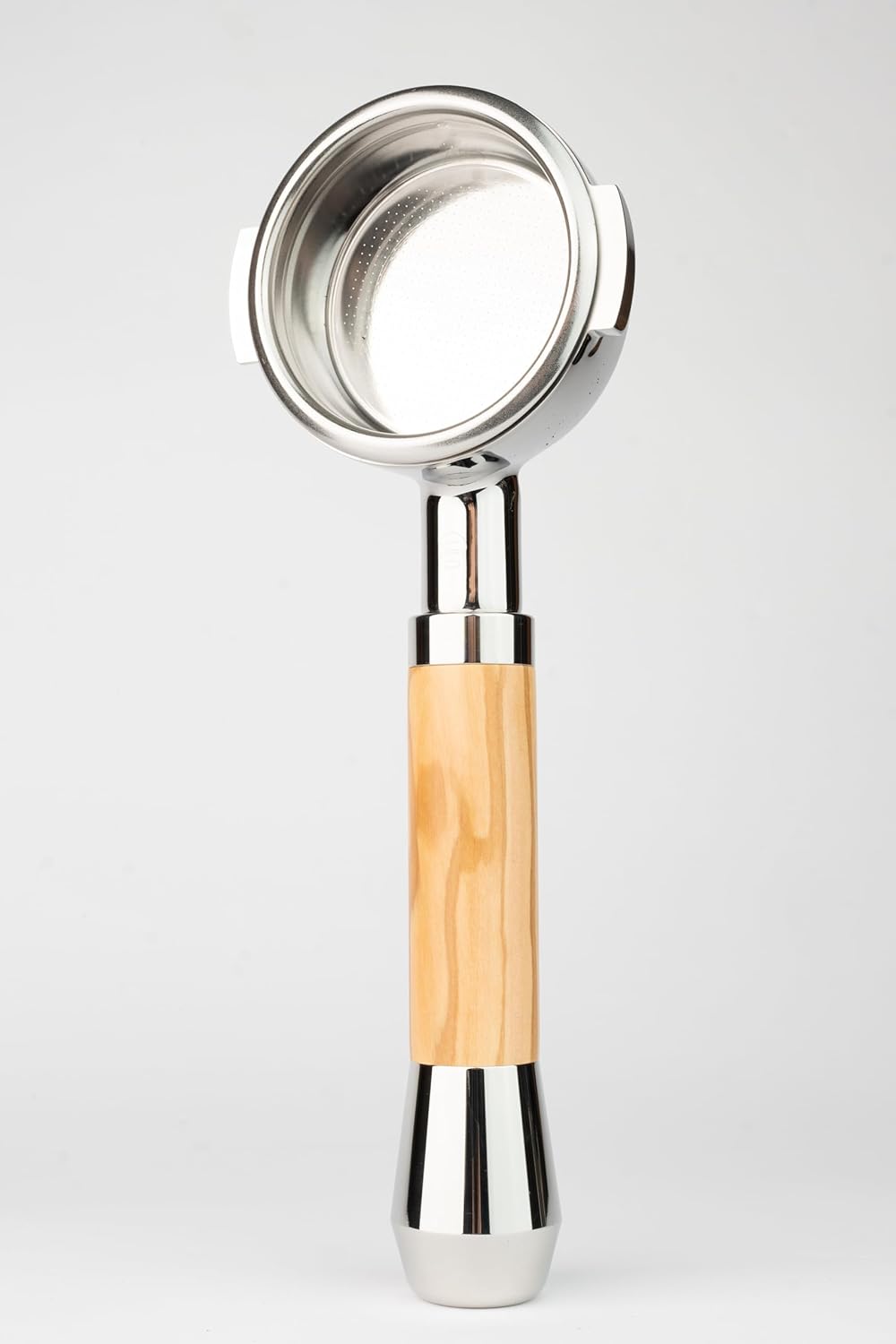 LILQ 58mm Bottomless Naked 2 Ears Portafilter Compatible with E61 Grouphead Machines– Includes 18–20g Basket (Olive Fusion, 58mm For E61)