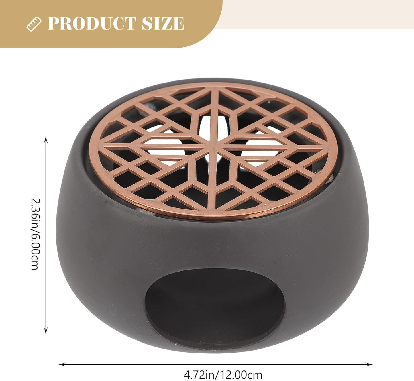 Ceramic Tea Pot Warmer Heater Set Japanese Pottery Teapot Warmer Base Tea Light Candle Holder Tea Stove Warmer for Tea Set Coffee Cup Tea Pot