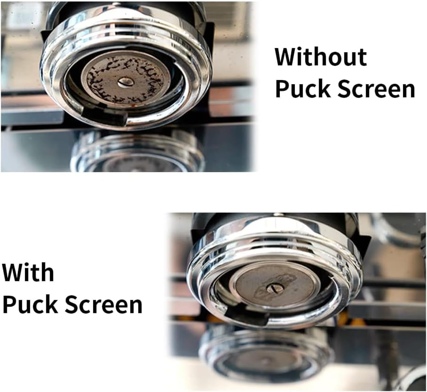 watchget 58.35 Espresso Puck Screen - Lower Shower Screen - 1.7mm Thickness Metal Reusable Coffee Filter for 58mm Protafilter Basket 316 Stainless Steel 150μm